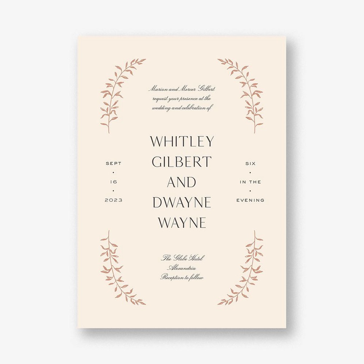 As Above Wedding Invitation