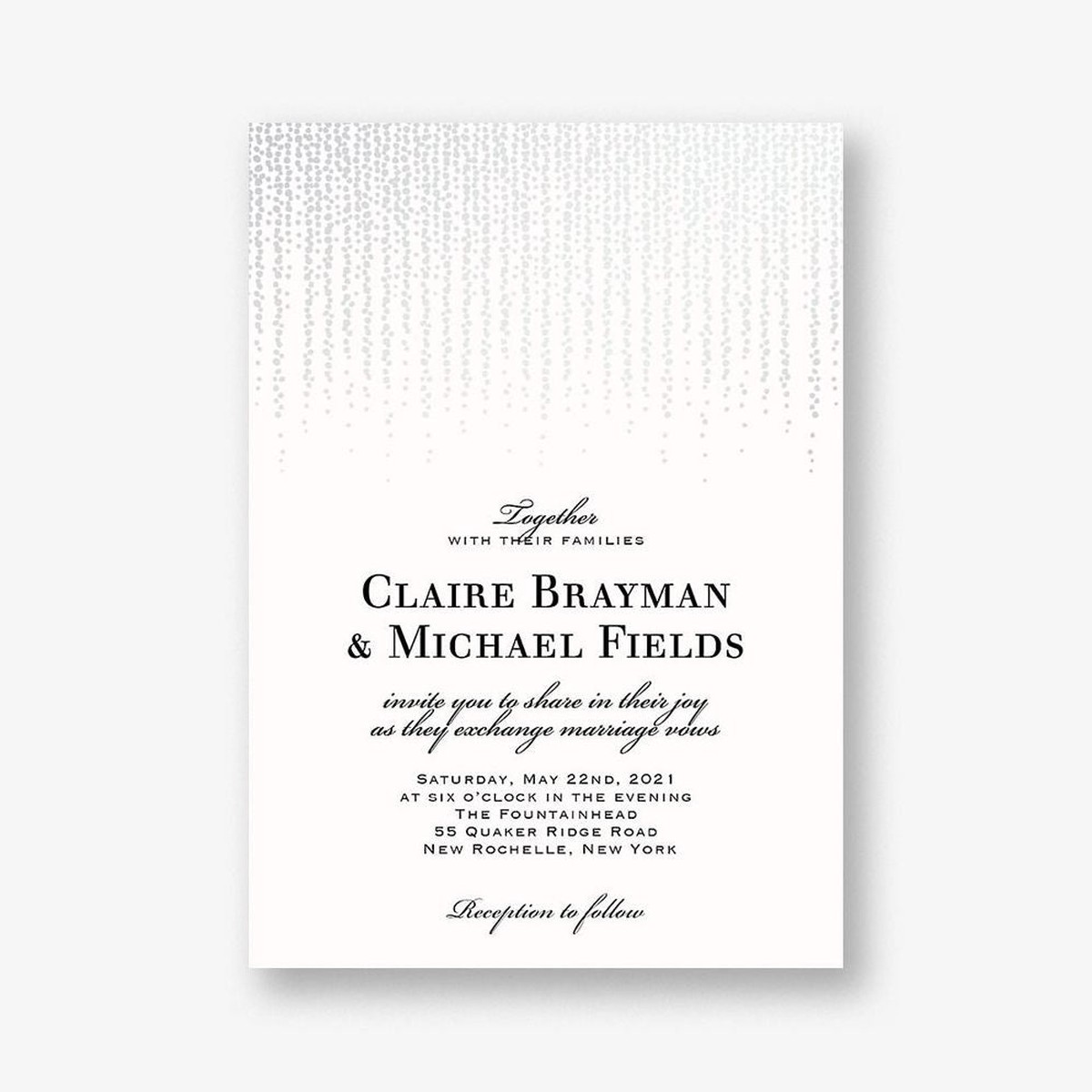 Chandelier Wedding Invitation