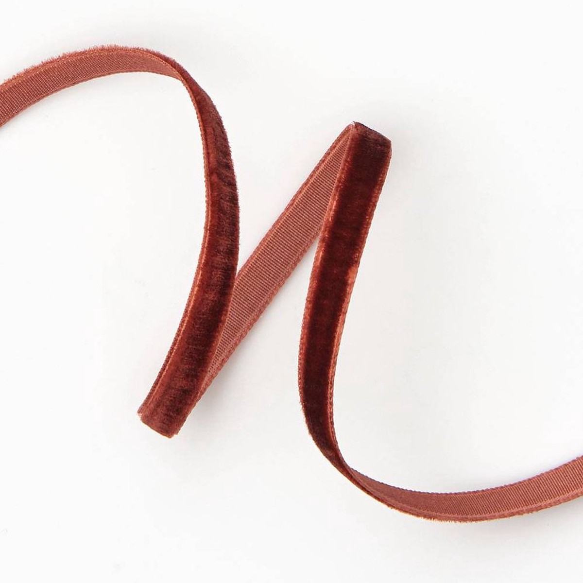 Dark Brown Velvet Ribbon 1/4″ 10 YD