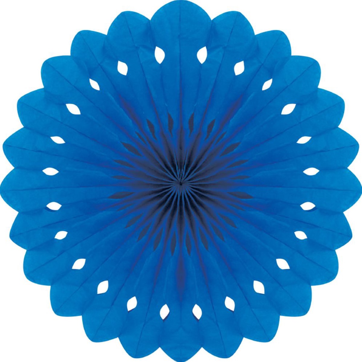 Detailed fan, 30cm, Blue
