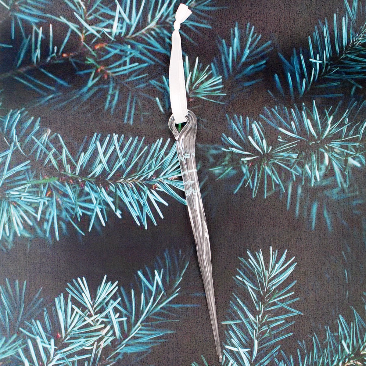 Handmade Glass Icicle Ornament