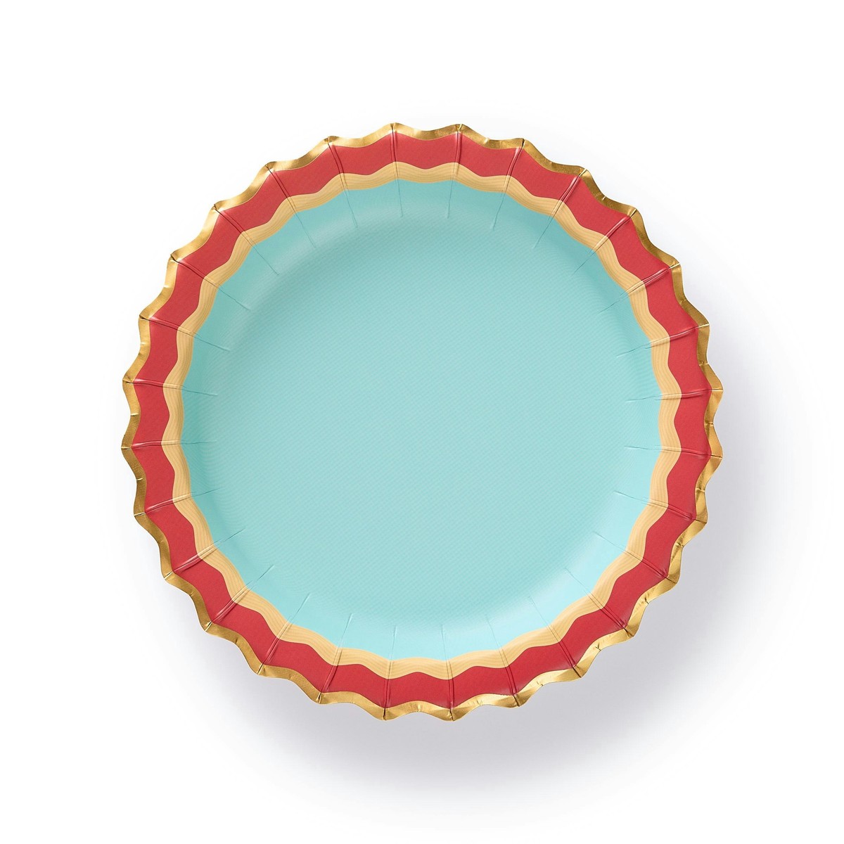 Rainbow Ric Rac Assorted Dessert Plates (10 count)