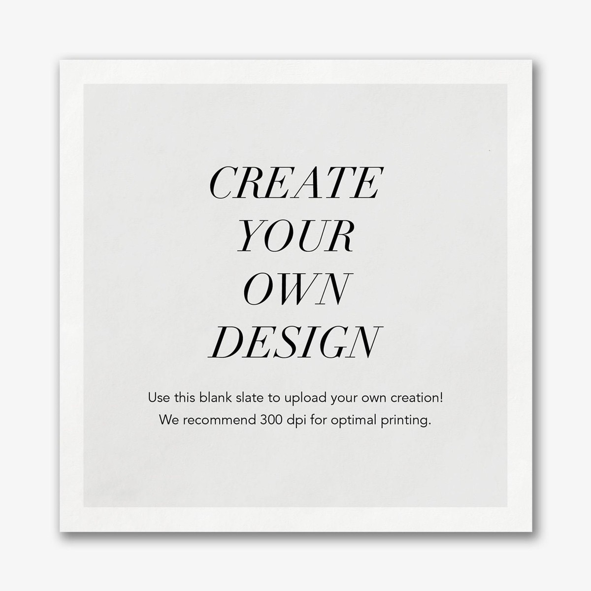 Upload Your Own Custom Napkins