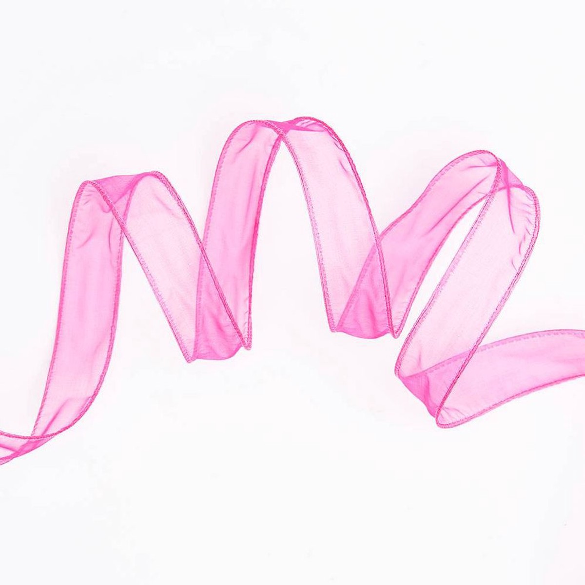 Dark Pink Organdy Wired Ribbon 1″ 10YD