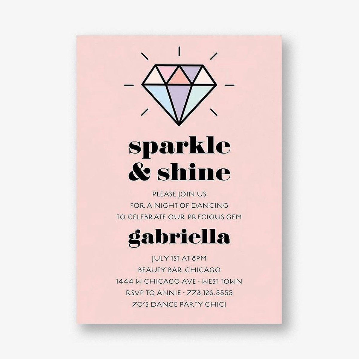 Diamond Party Invitation