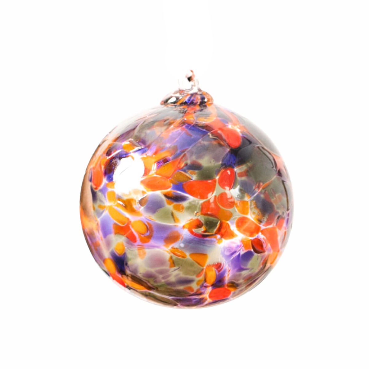 Glass Ornament: Halloween Calico