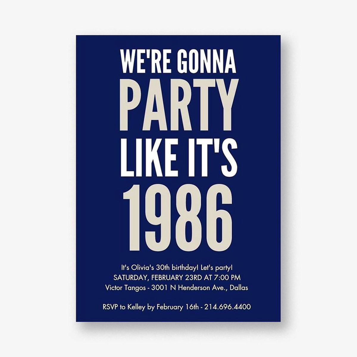 Party Like Birthday Party Invitation