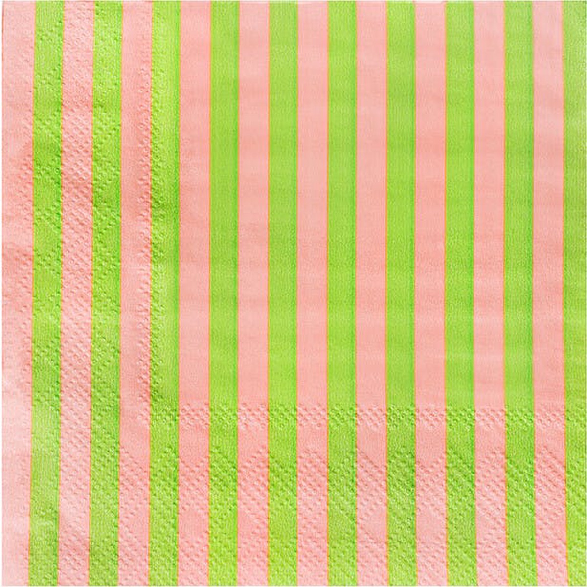 Spring Striped Cocktail Napkins