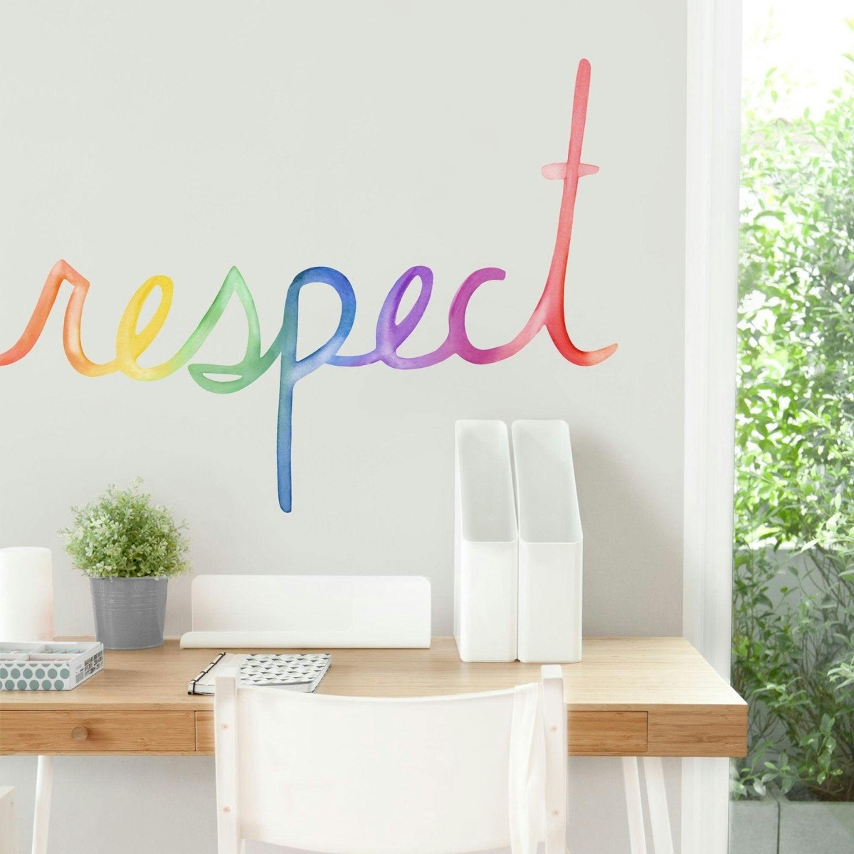 Watercolor Words  Respect  Peel-and-Stick Wall Decals