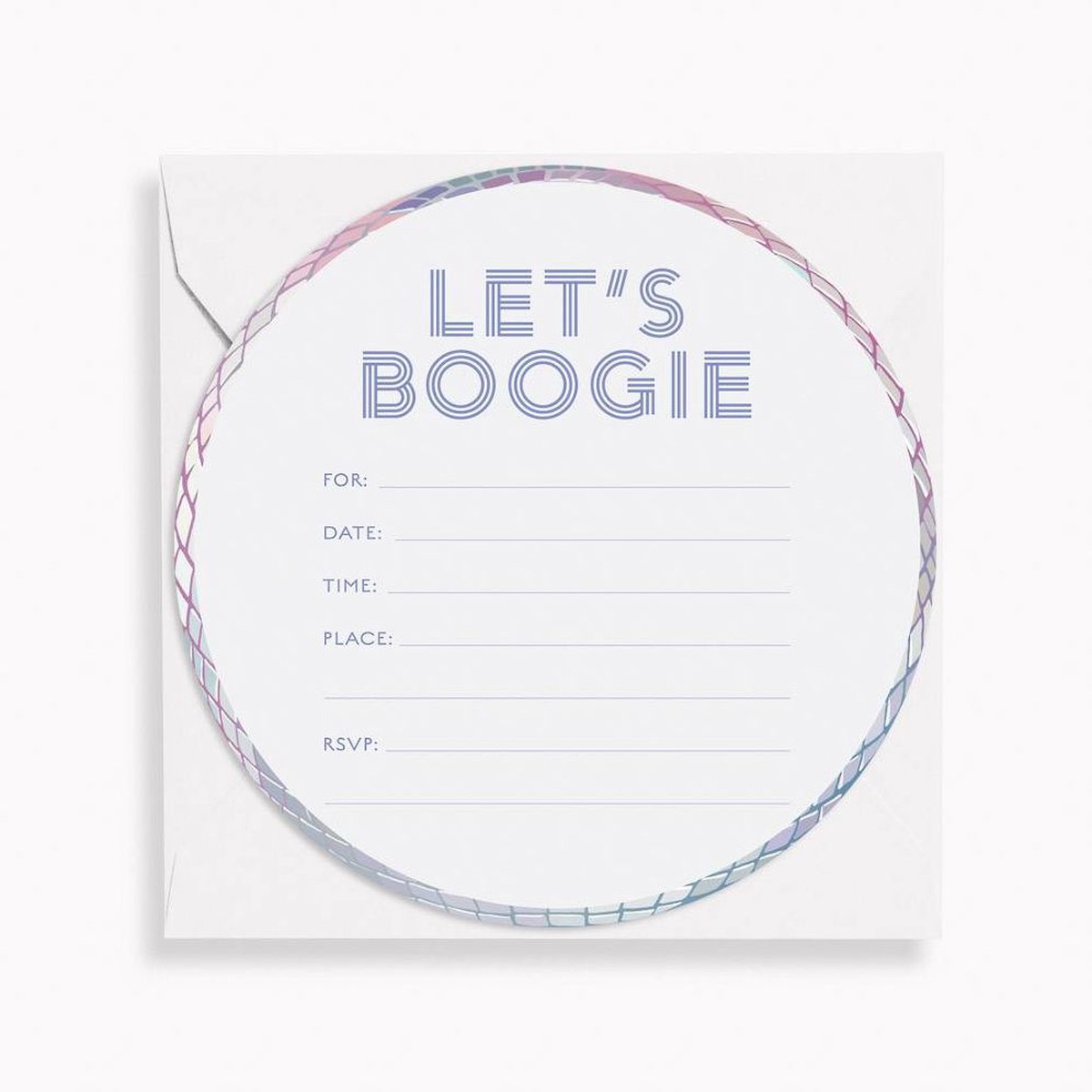 Let’s Boogie Disco Fill-In Invitations