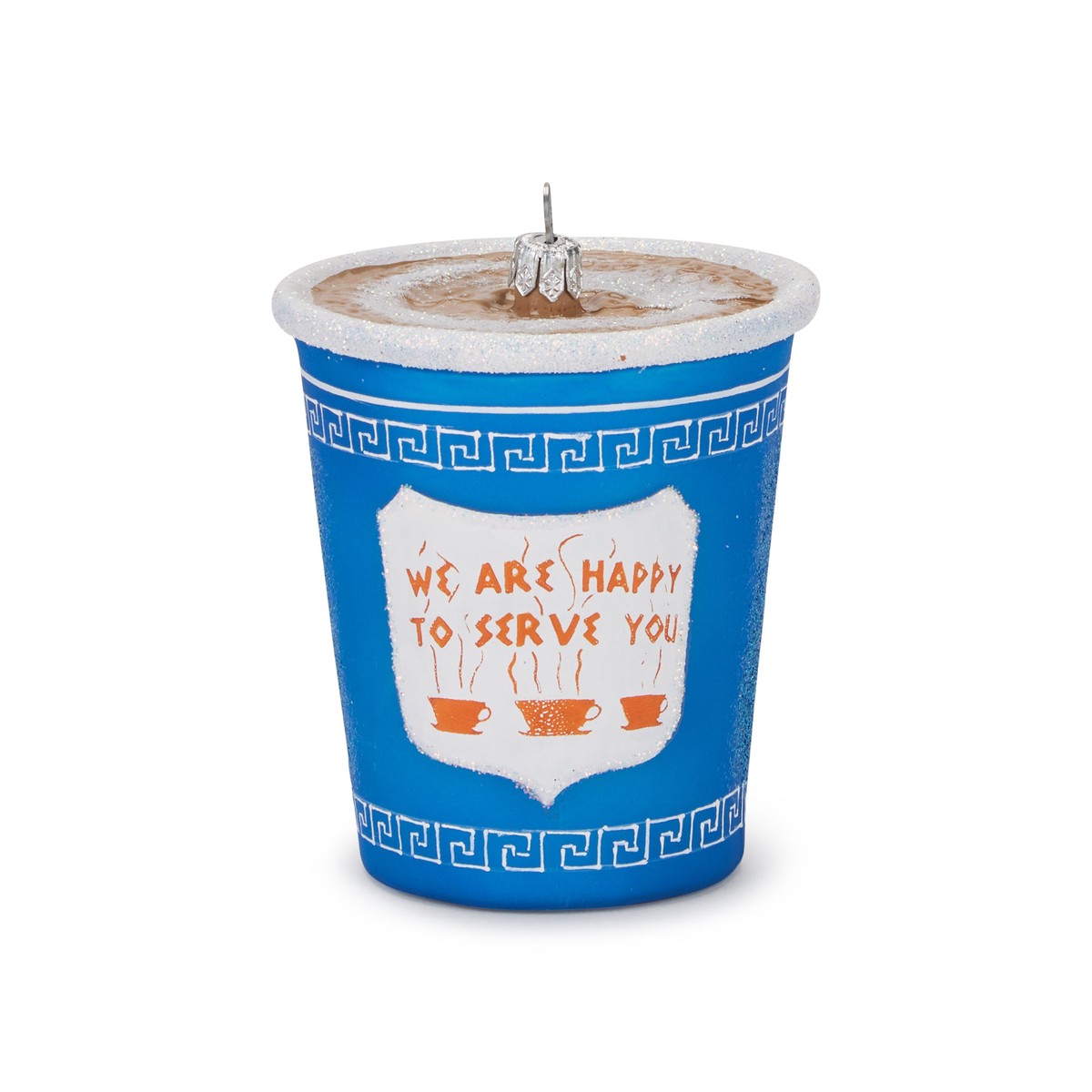 NYC Glass Holiday Ornament – Greek Diner Cup