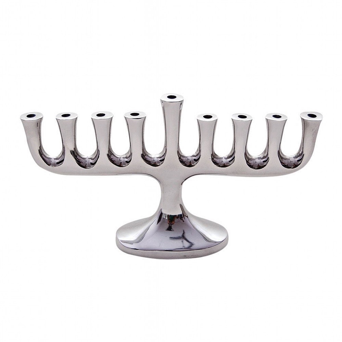 Sleek Aluminum Menorah