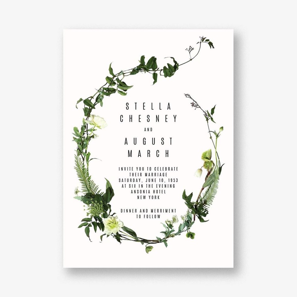 Chincoteague Wedding Invitation