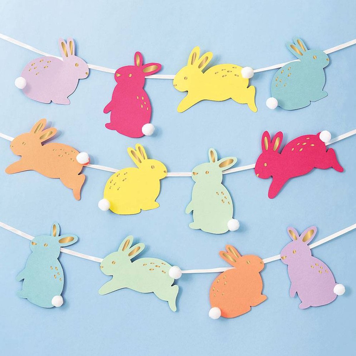 Colorful Bunny Garland Kit