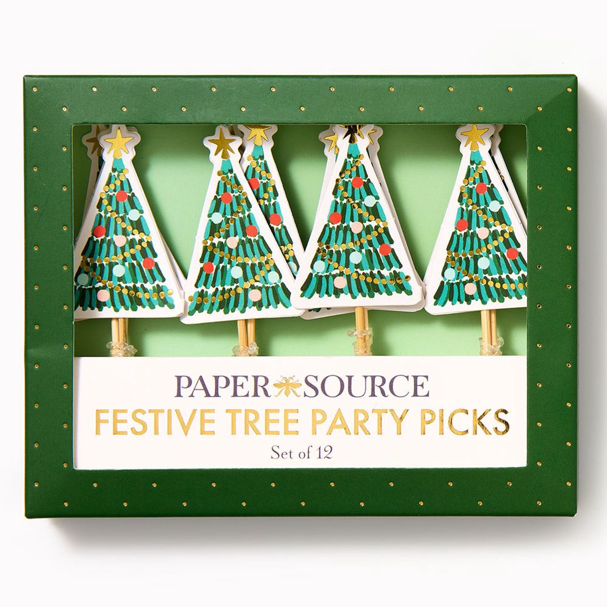 Festive Tree Food Picks S/12