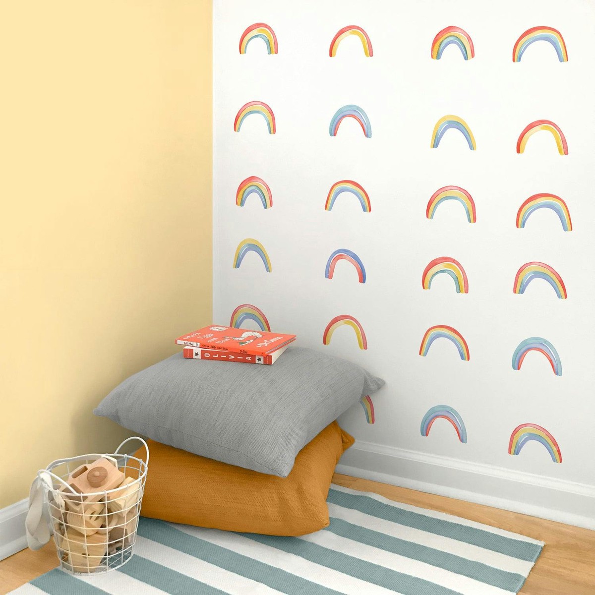Watercolor Rainbows  Minis  Peel-and-Stick Wall Decals