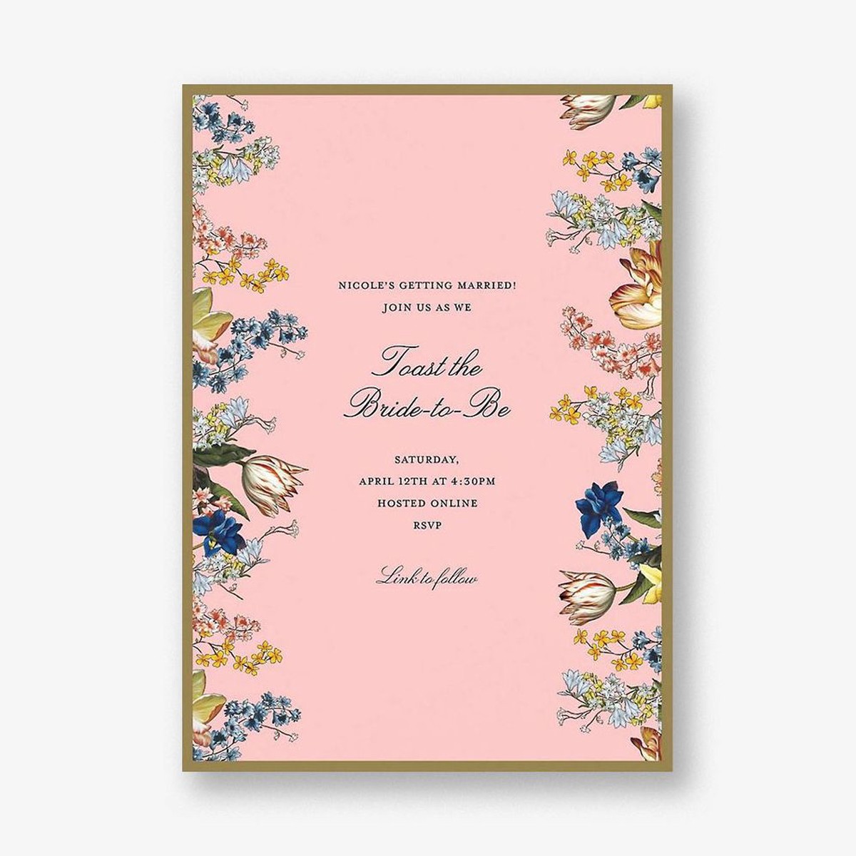 Adorned Aisle Bridal Shower Invitation