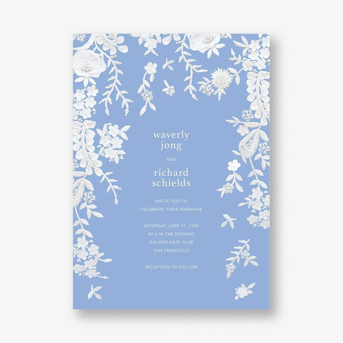 Fleurs d’Alenon Wedding Invitation