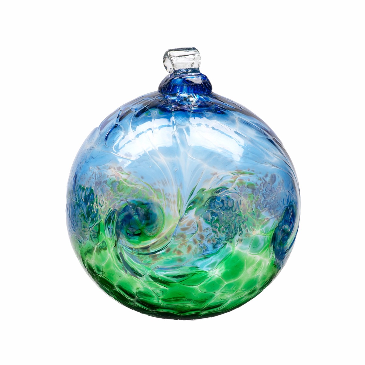 Glass Ornament: Van Glow (Blue & Green)