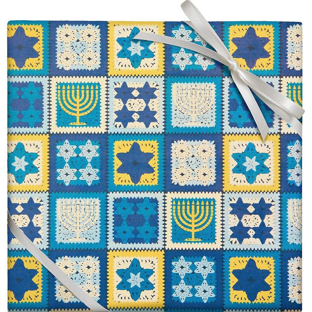 Hanukkah Crochet Continuous Roll Wrap 10′
