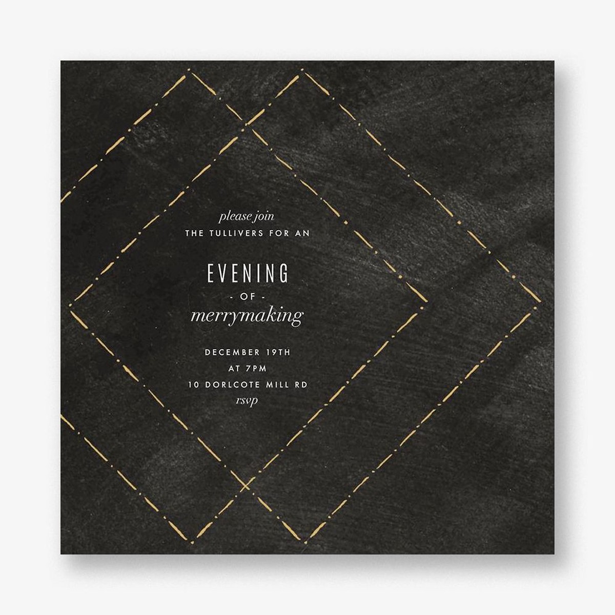 Posh Holiday Party Invitation