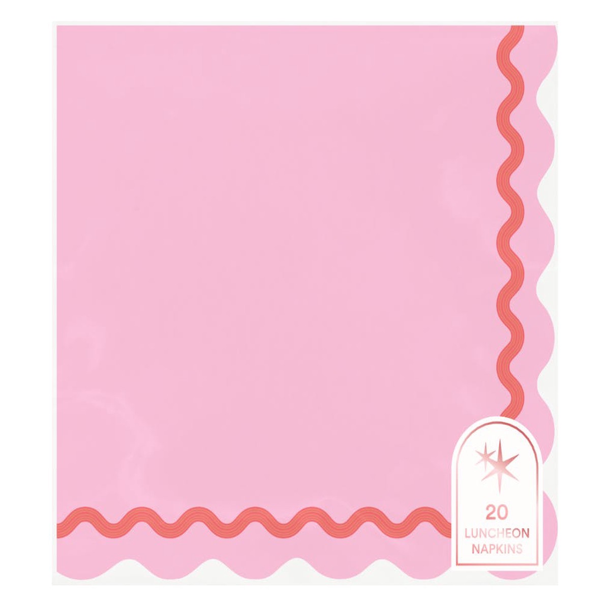 Rainbow Ric Rac Assorted Lunch Napkins (20 count)