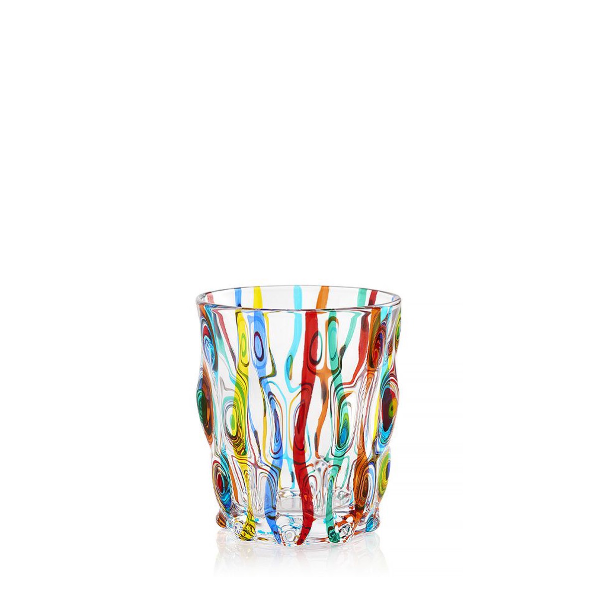 Ribbon Samba Double Old Fashioned Glasses, Set of Six