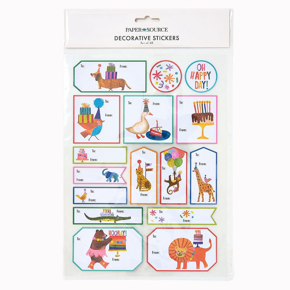 Takes The Cake Animal Gift Labels