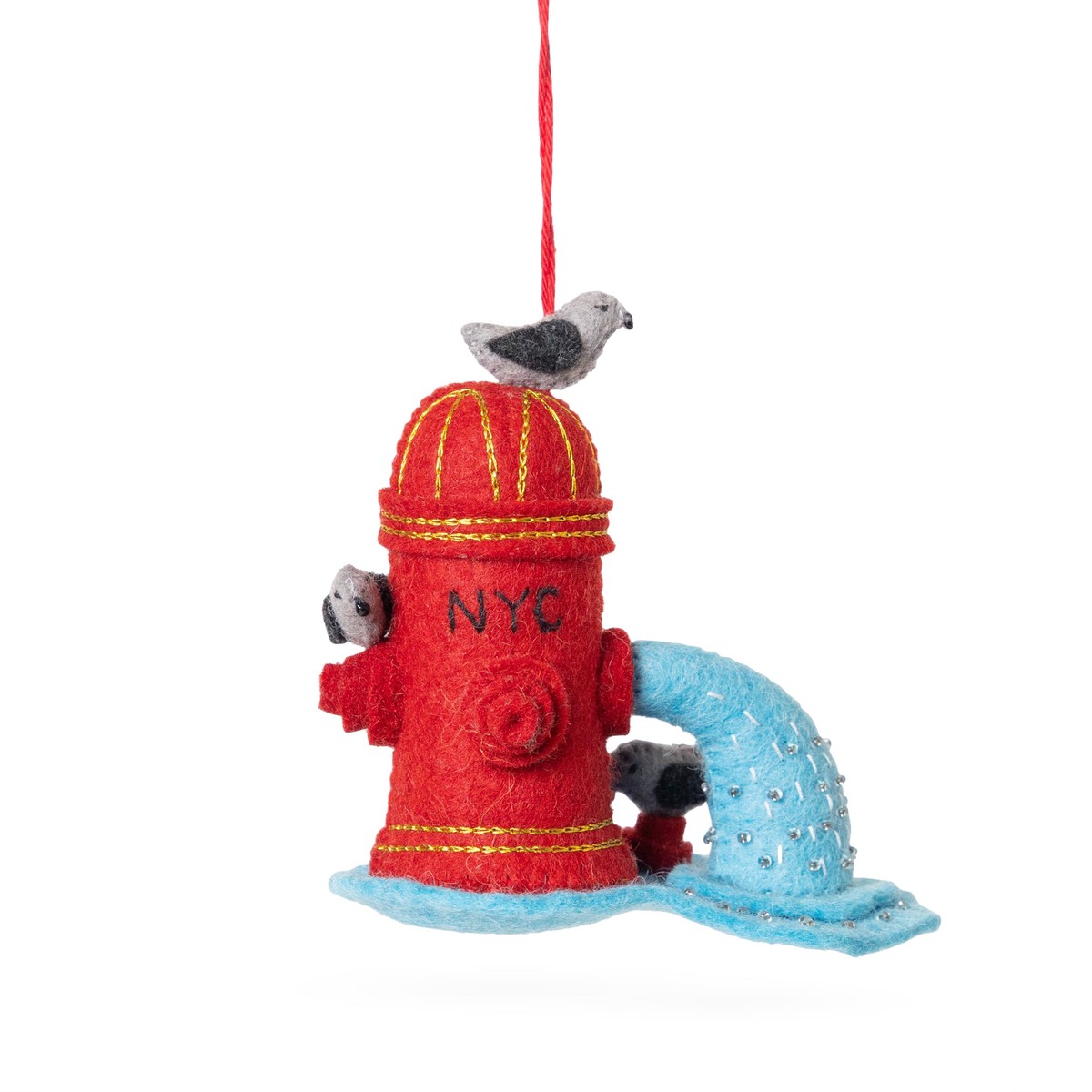 NYC Felt Ornament – Fire Hydrant
