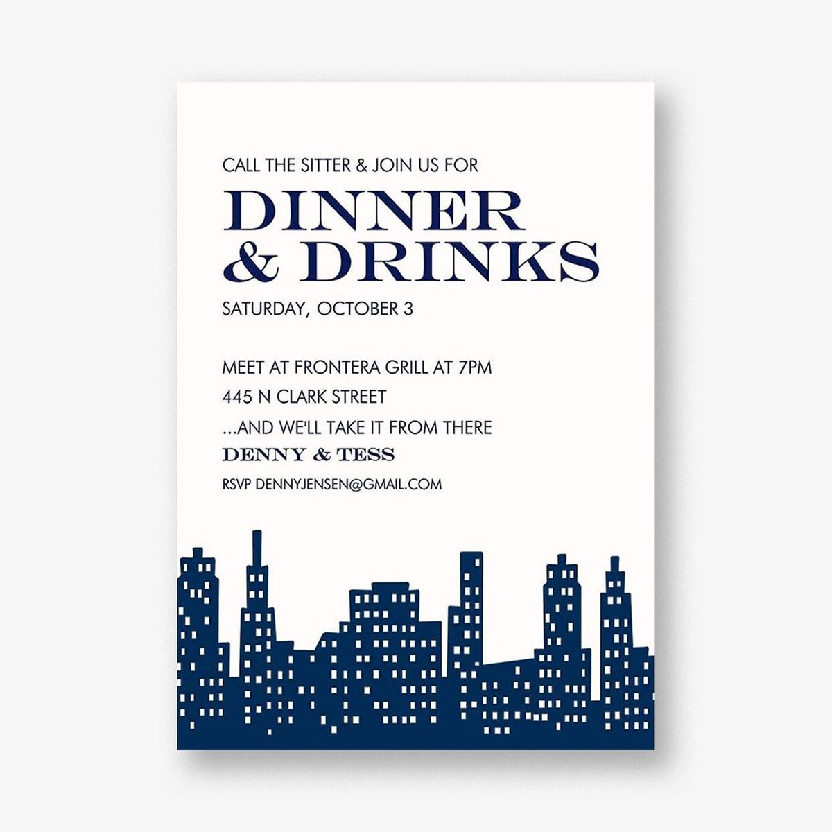 Skyline Party Invitation