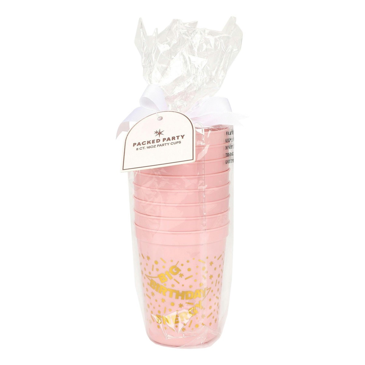 Big Birthday Energy Reusable Party Cups (set of 8)