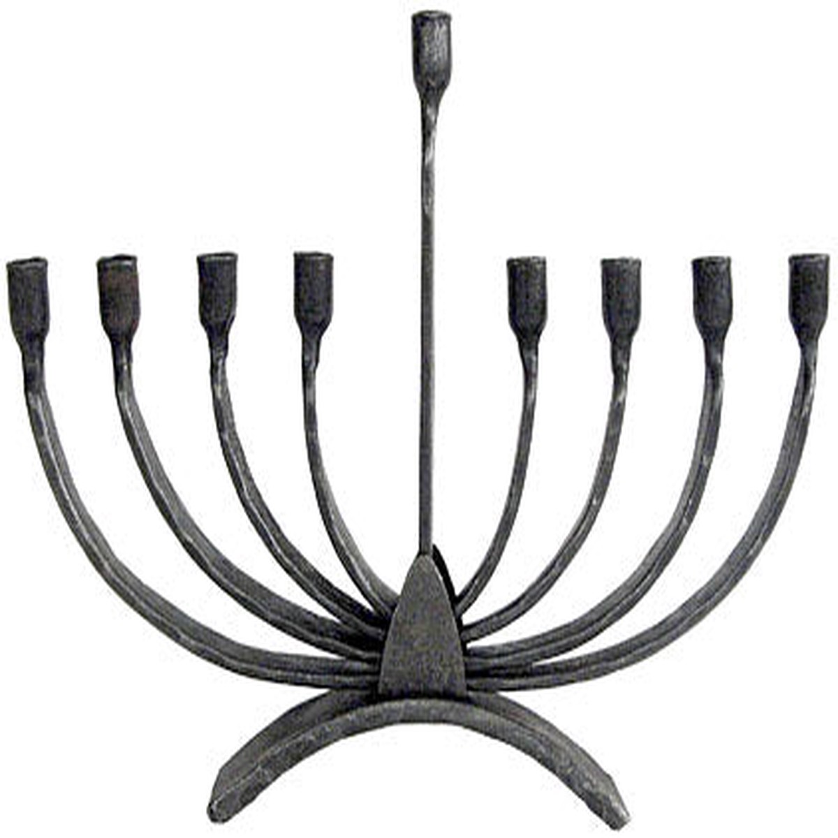 Hand-forged Iron Classic Curve Menorah