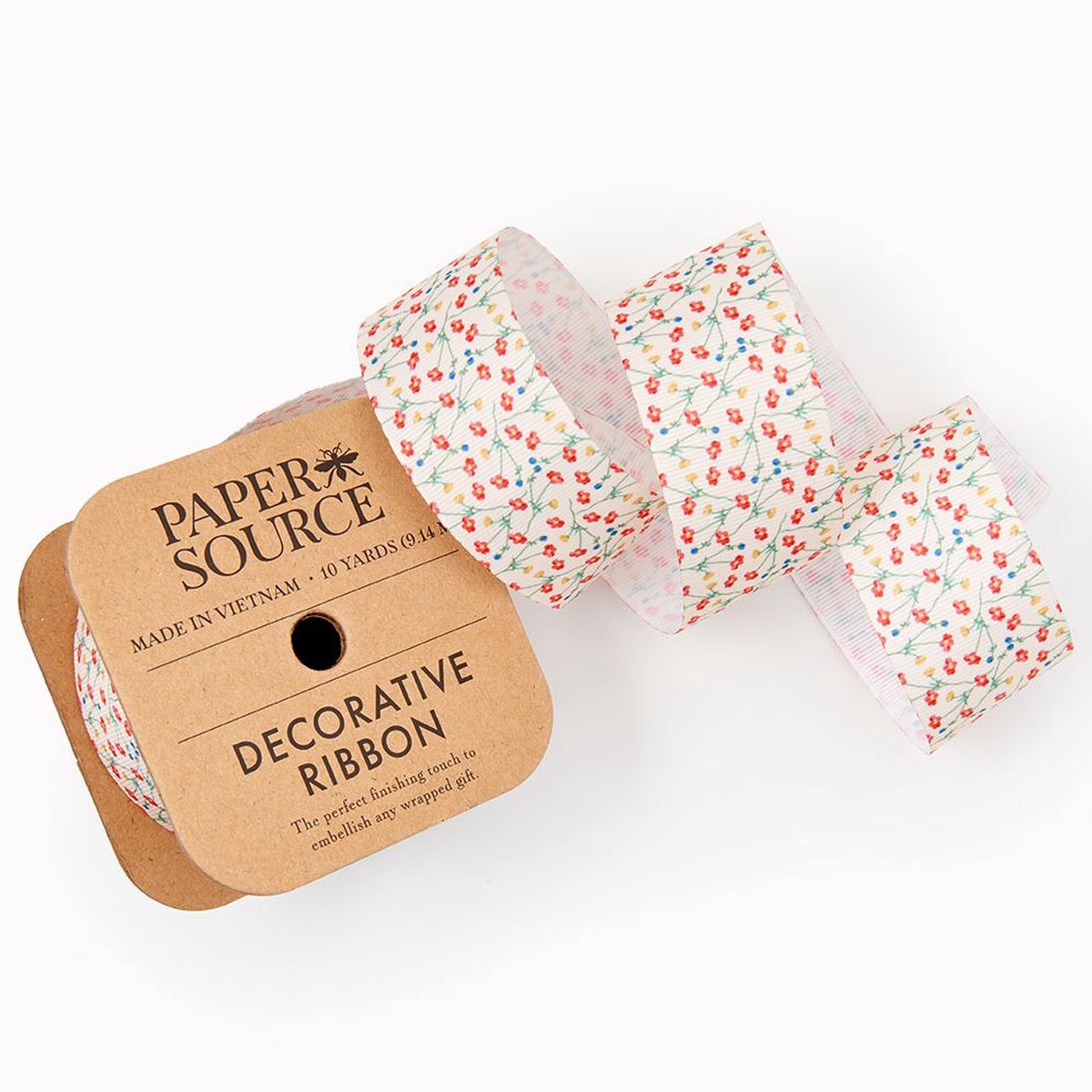 Poppy Floral Ribbon 1.5″ 10YD
