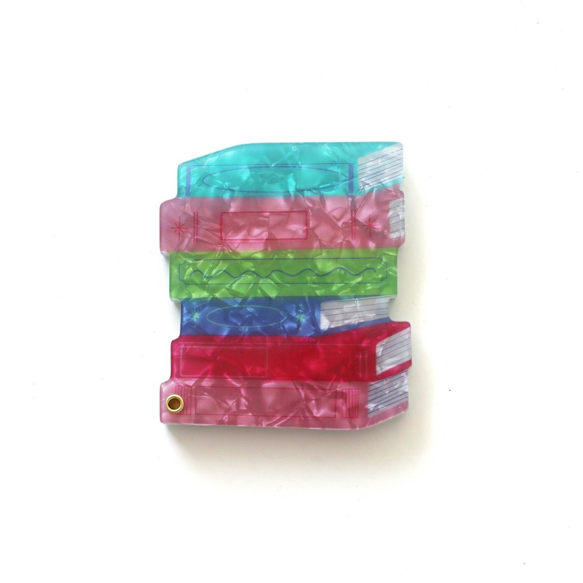 Stack of Books Compact Mirror
