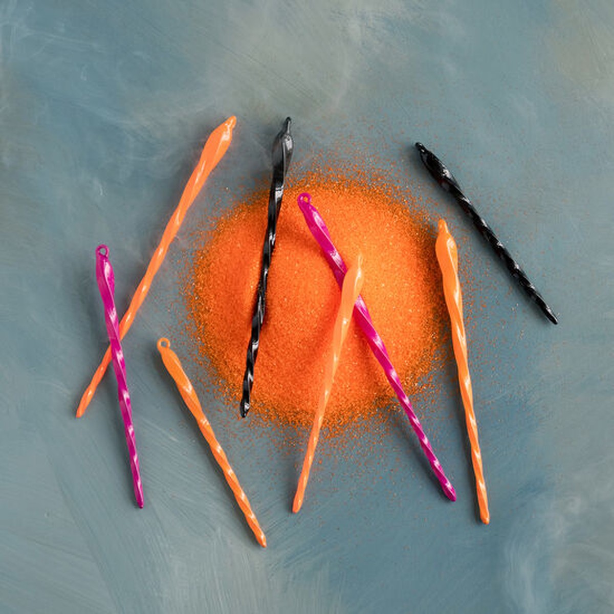 Trick or Sweet Glass Icicle Ornaments, Set of 8