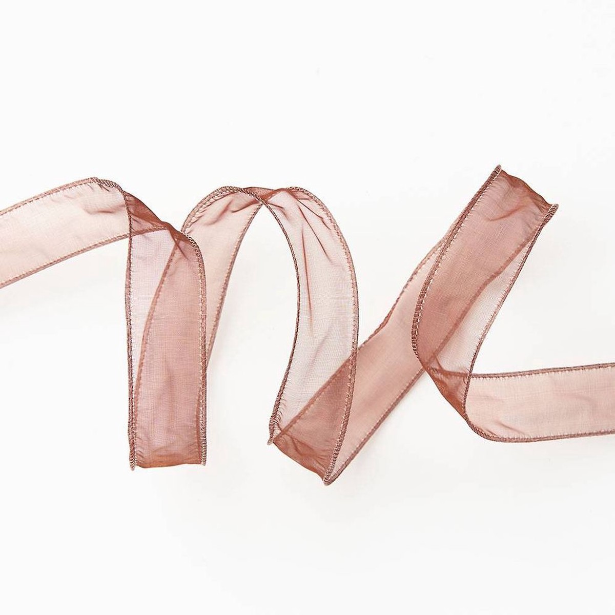 Copper Organdy Wired Ribbon 1″10YD