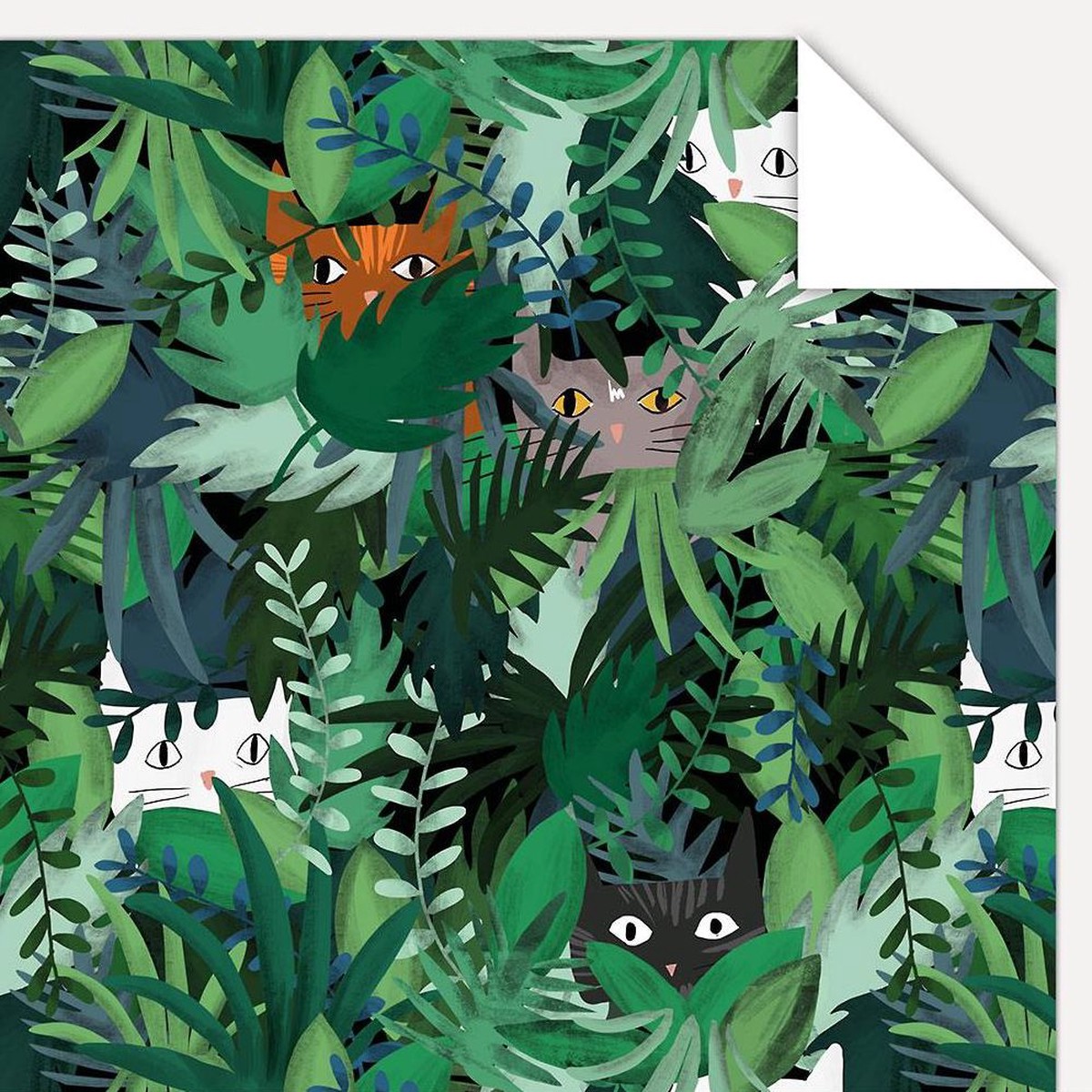 Jungle Cats Flat Wrap