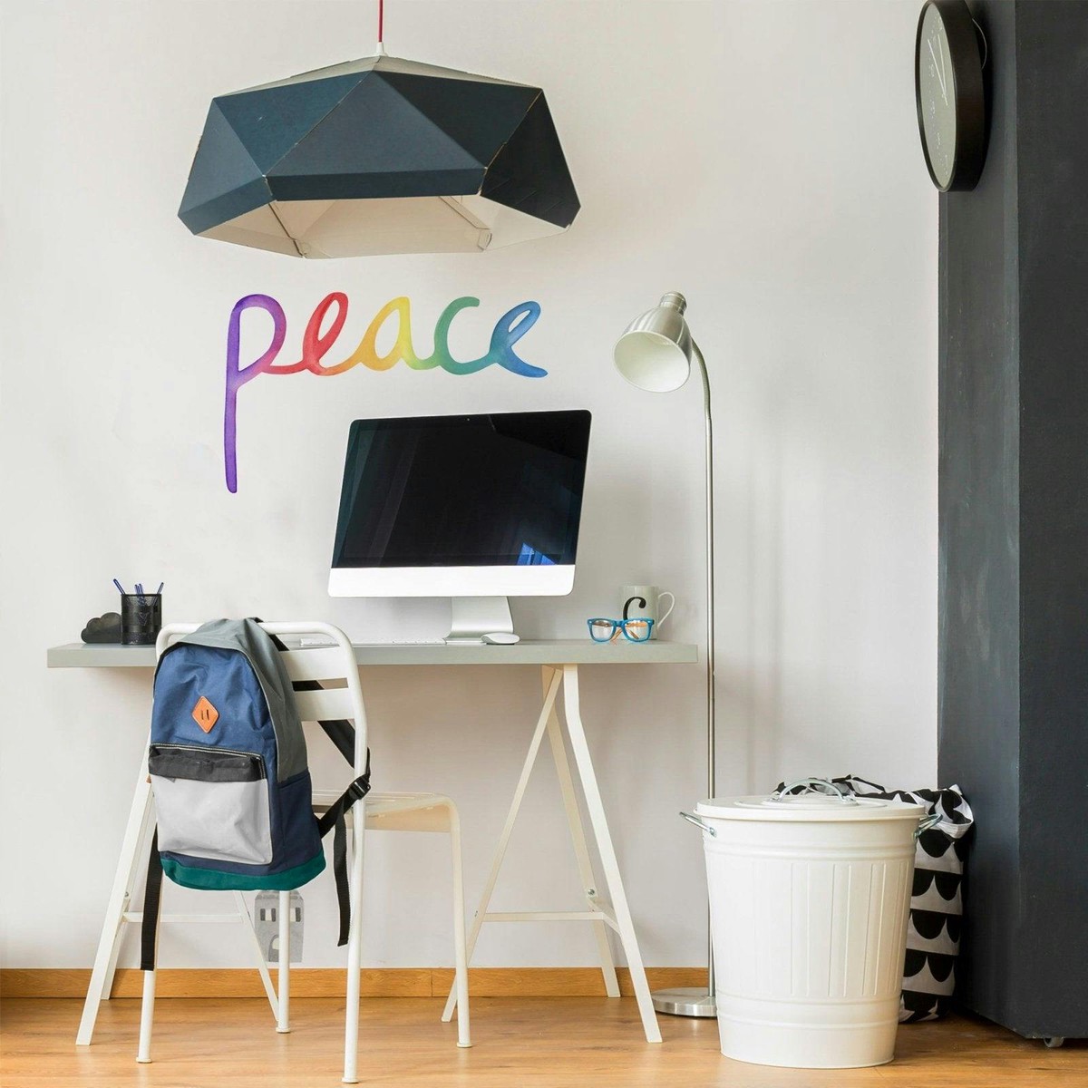 Watercolor Words  Peace  Peel-and-Stick Wall Decals