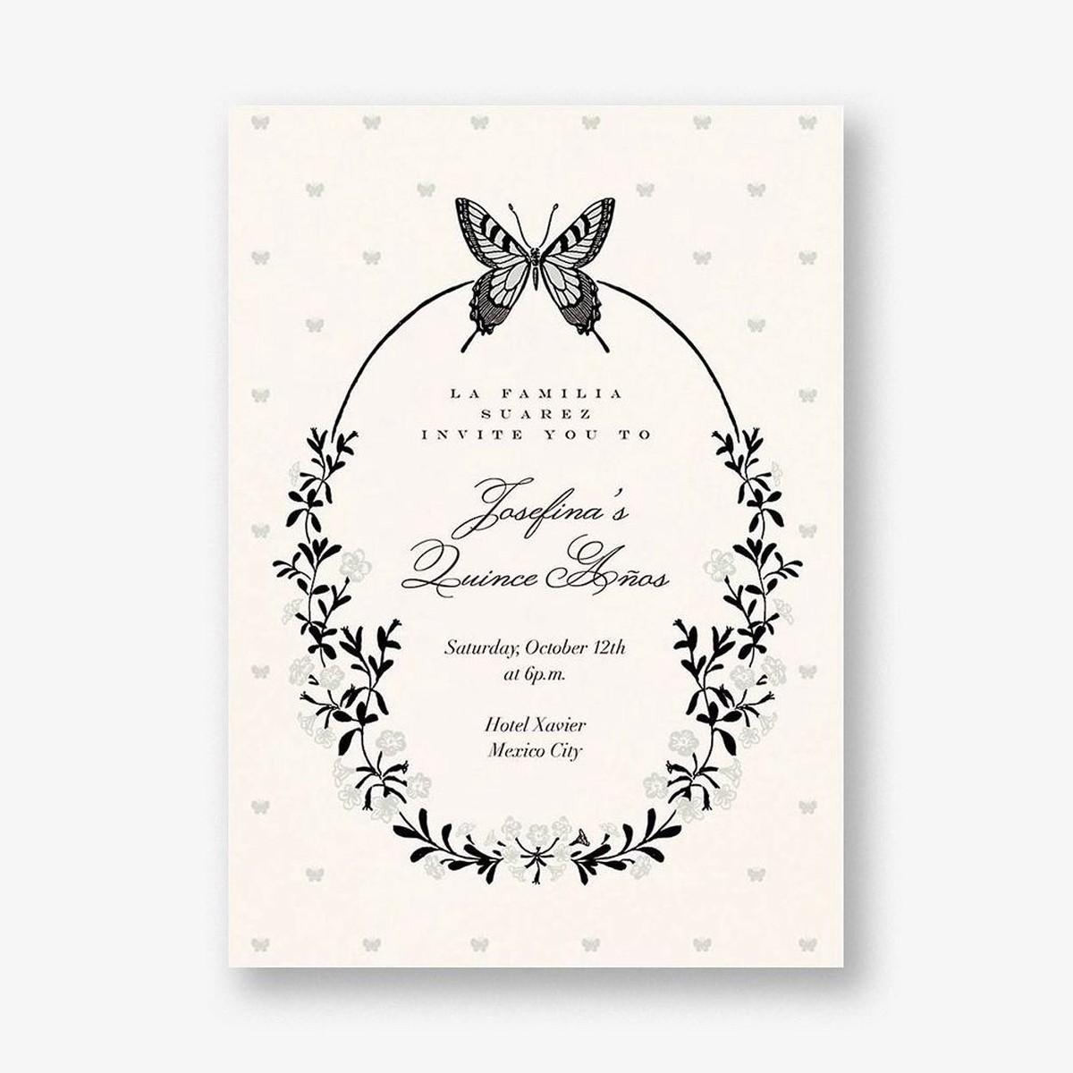 Wing of Love Quinceanera Invitation