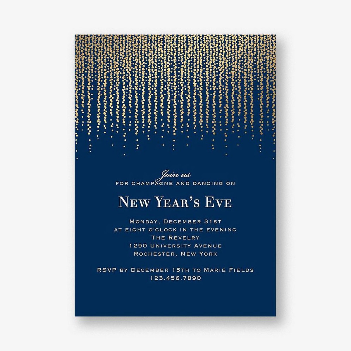 Chandelier Holiday Party Invitation