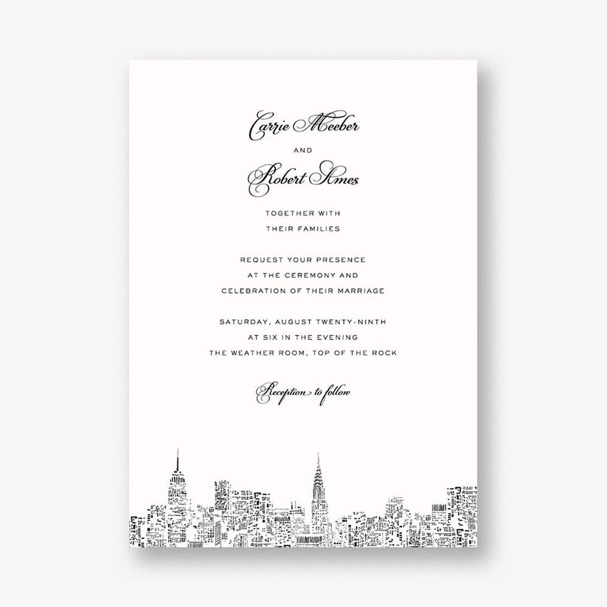 City Lights II Wedding Invitation