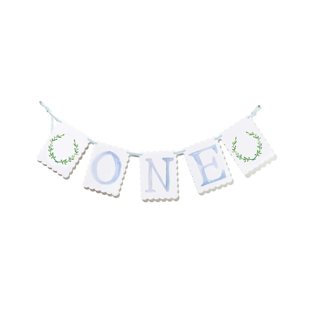 “ONE” Highchair Banner with Wreath