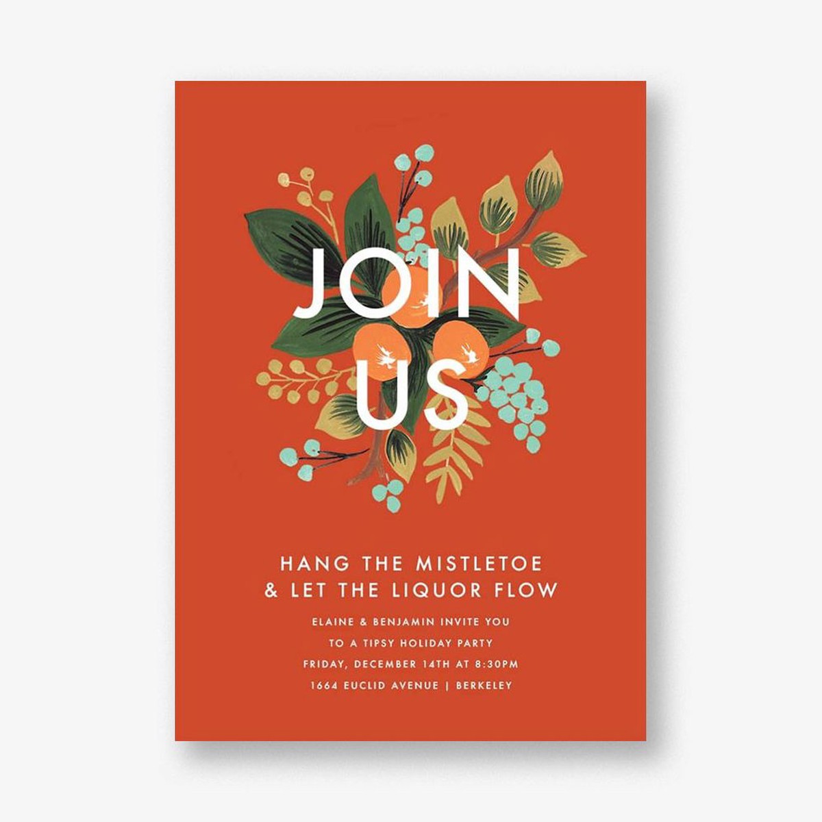 Orange Cluster Invitation