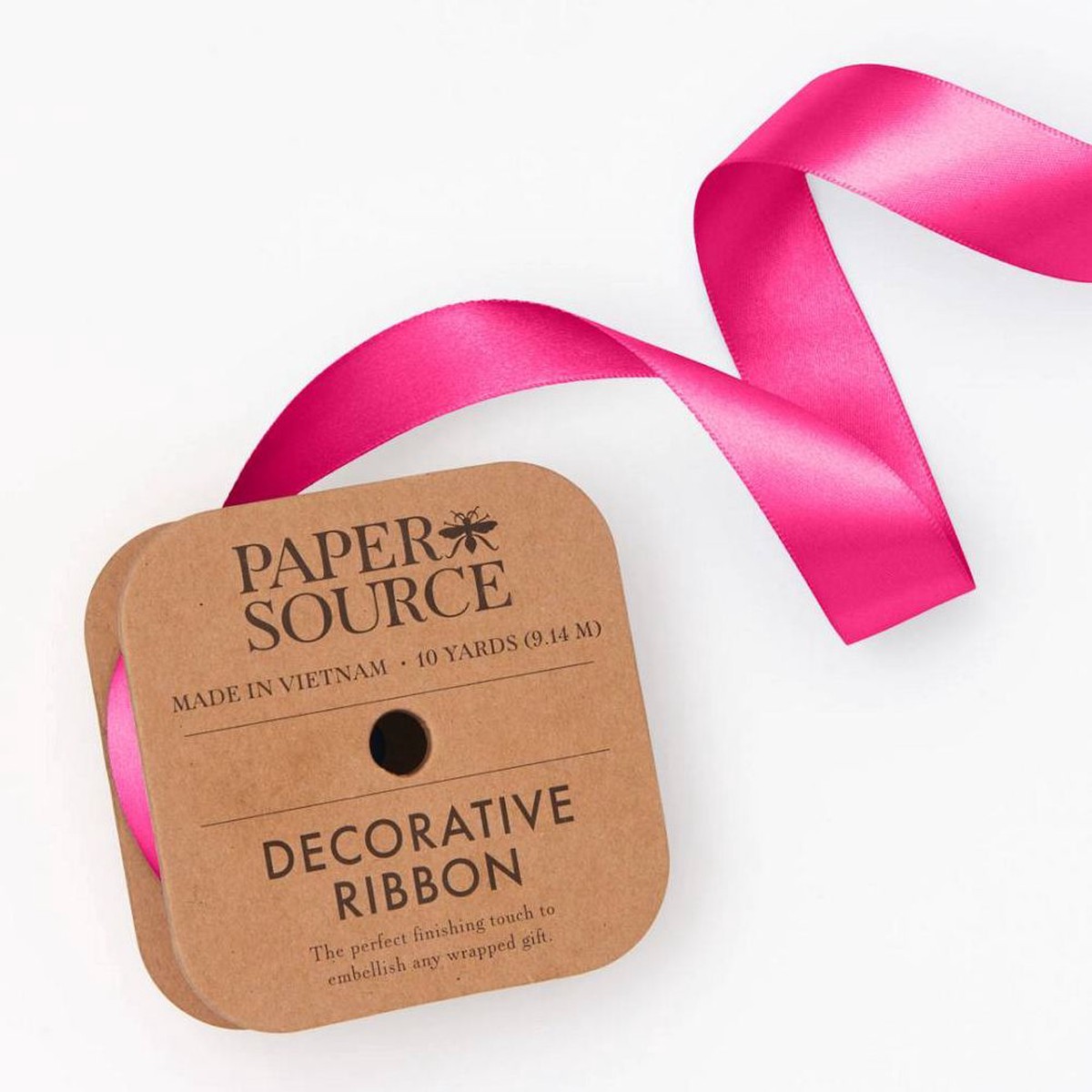 Satin Shocking Pink Ribbon 1″ 10YD