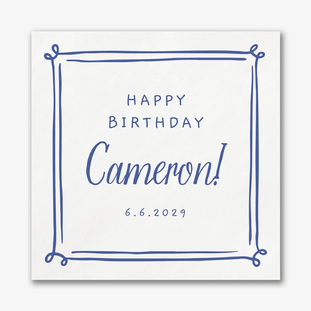 Whimsical Doodles Custom Napkins