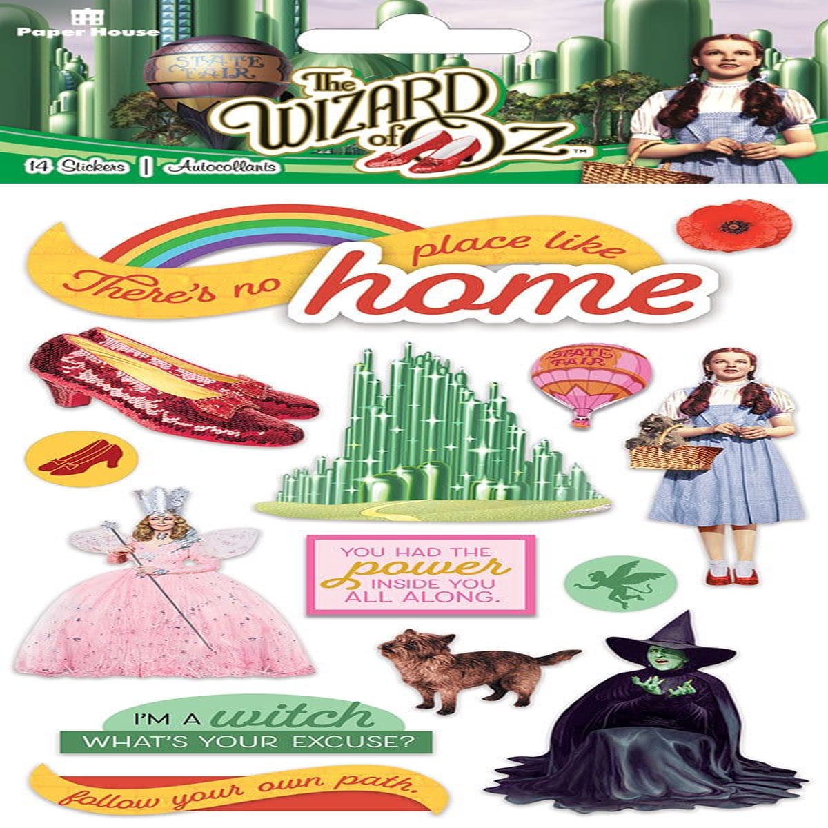 Scrapbook Stickers - 3D Wizard of Oz
