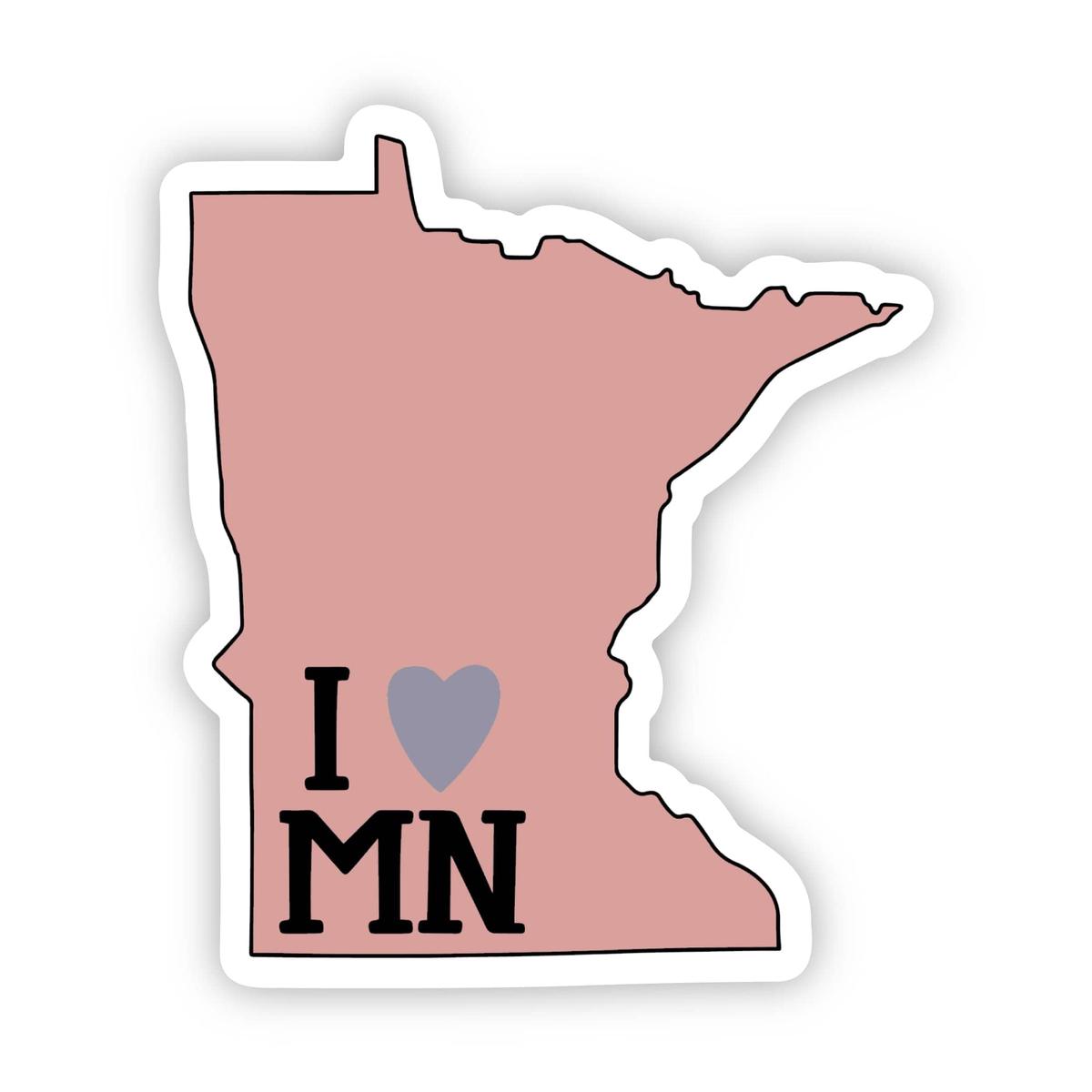 "I Love Minnesota" Sticker