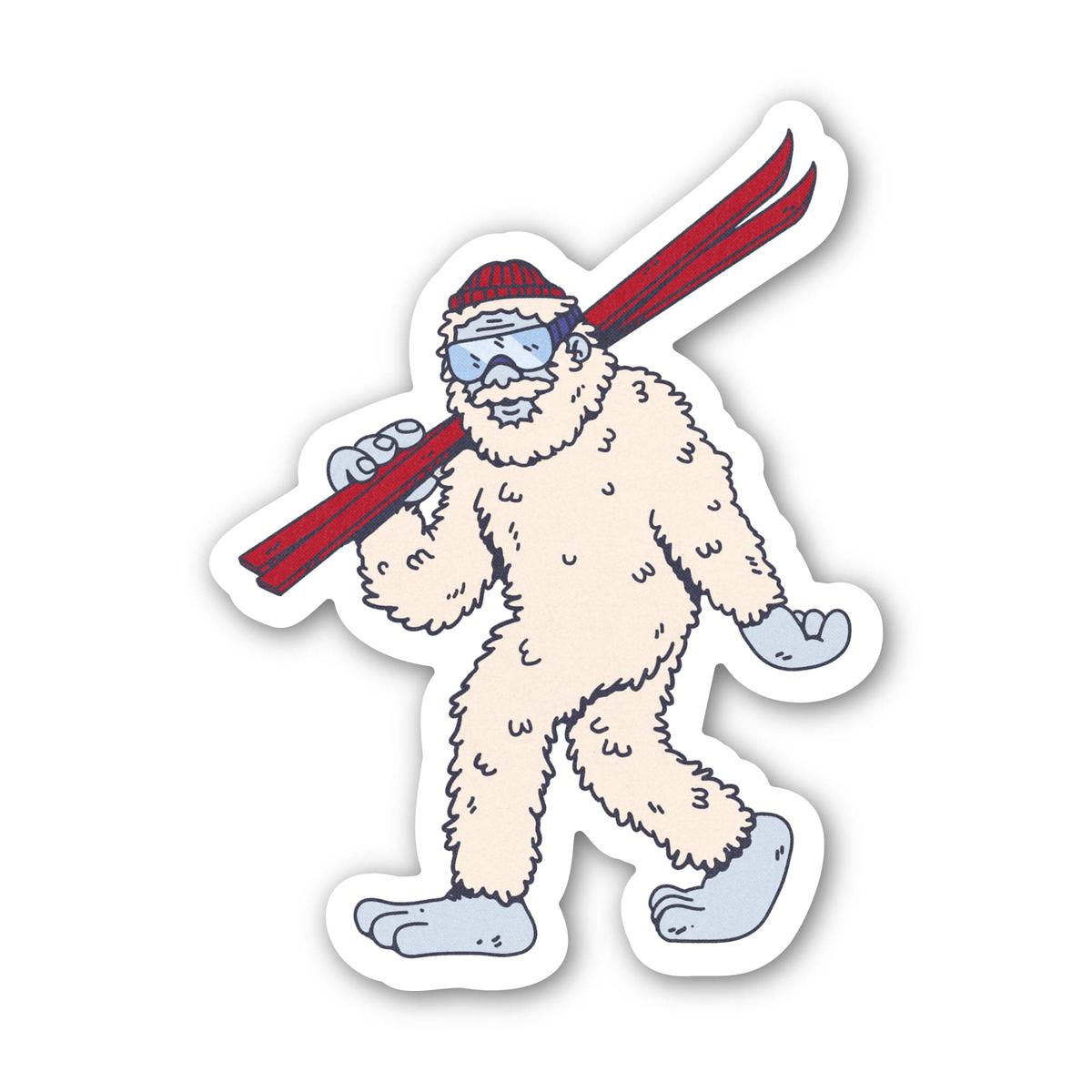 Yeti Ski Sticker