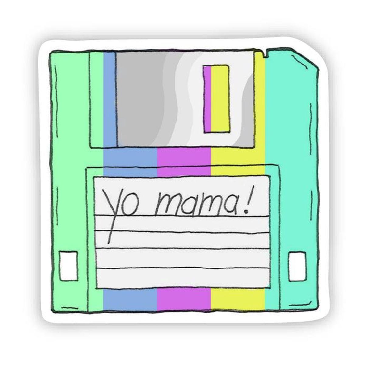 yo mama 90s sticker