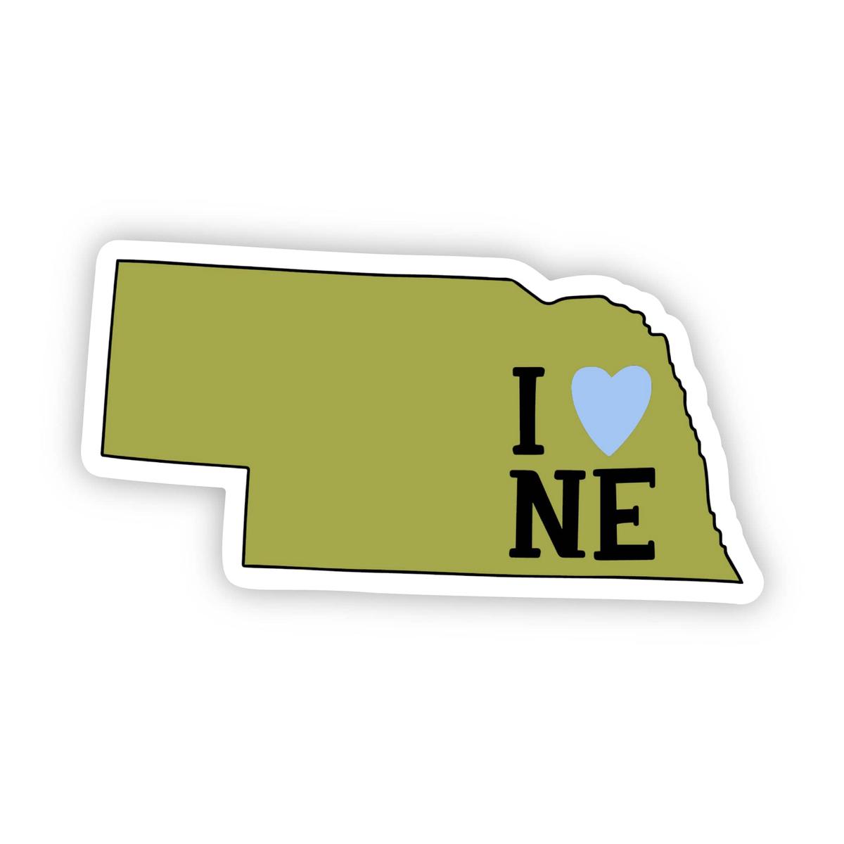 "I Love Nebraska" Sticker
